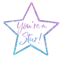Star Glitter Sticker
