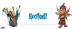 Excited Sticker