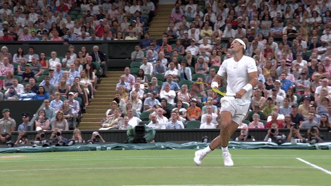 smash rafael nadal GIF by Wimbledon