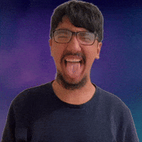 Tongue extended