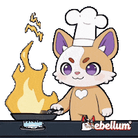 Fire Cooking Sticker by Debellum