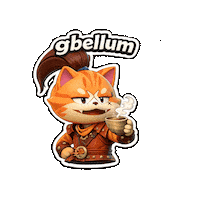 DebellumArena game cat hero samurai Sticker
