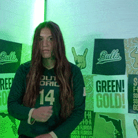 South Florida Volleyball GIF by USF Athletics
