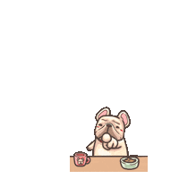 Haveanicedaycoffee coffee good morning caffeine bulldog Sticker