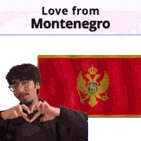 Love Me Montenegro Sticker