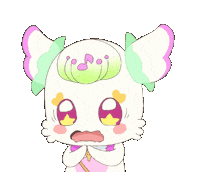 Scared Magical Girl Sticker