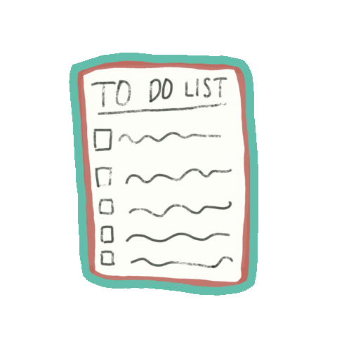 bellaoks giphyupload list activity to do list Sticker