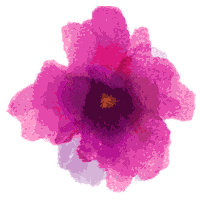 FLORALARTFANCY cute pink flower spring Sticker