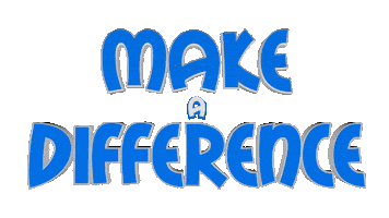 Make A Difference Sticker by OpticalArtInc.