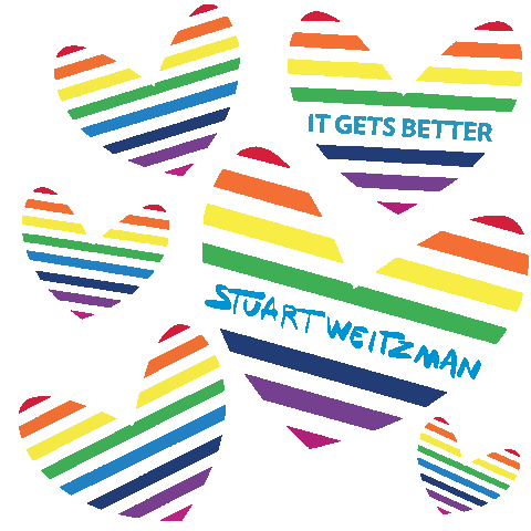 Happy Love Is Love Sticker by Stuart Weitzman