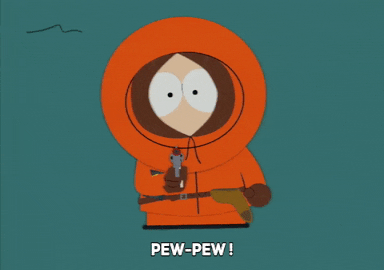kenny mccormick jump GIF by South Park 
