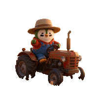 Happy Straw Hat Sticker by ZaddyFi