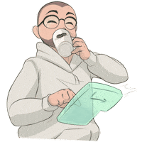 spunktonline illustration owl kaffee agentur Sticker