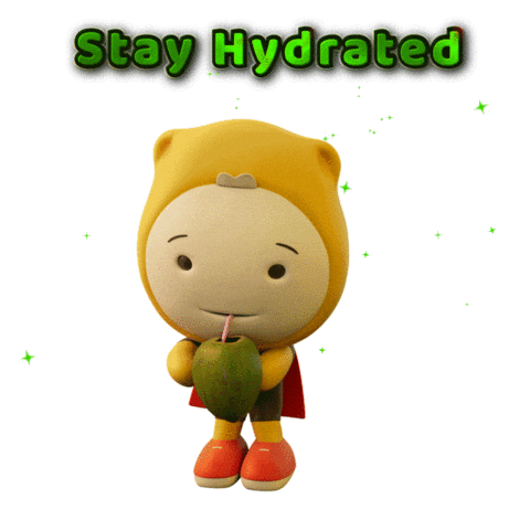 Happy Coconut Water Sticker by Gumazing