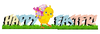 Bunny Rabbit Happy Easter Sticker