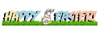 Bunny Rabbit Happy Easter Sticker