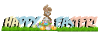 Bunny Rabbit Happy Easter Sticker