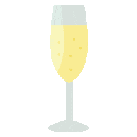 New Year Champagne Sticker