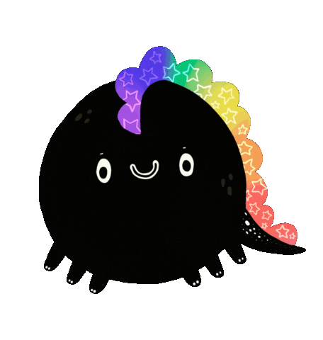 Happy Rainbow Sticker by Maria Jose Da Luz