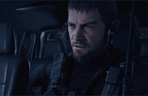 Chris Redfield Smoke GIF