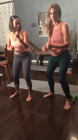 barre at home workout GIF