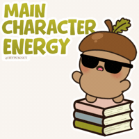 Main Character Books GIF