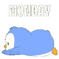 Monday Morning Pain Sticker by Pudgy Penguins