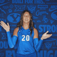 Ncaa Volleyball Go Cougs GIF by BYU Cougars