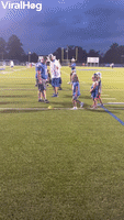 Little Girl Lays the Smackdown on Tackling Dummy