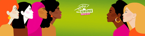 gruenebern giphyupload green gruene feminismus GIF