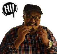 popupster food hello hi travel Sticker