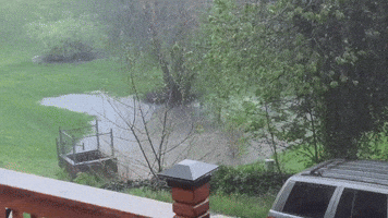 Kentucky Backyard Floods After Heavy Rain