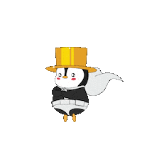 Fly Me To The Moon Love Sticker by Pudgy Penguins