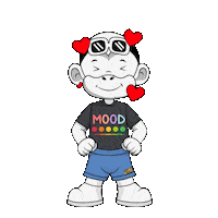 Mood White Monkey Sticker by Zhot