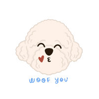 In Love Dog Sticker by Ann of Facedit