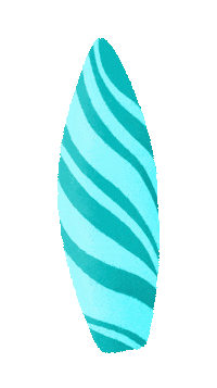 cath_creations summer beach surf surfboard Sticker