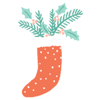 Christmas December Sticker