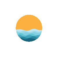 sea sunset Sticker by Ensayar Bar