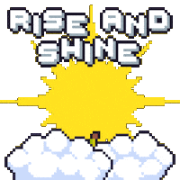 Morning Hello Sticker by Potatoz by 9GAG