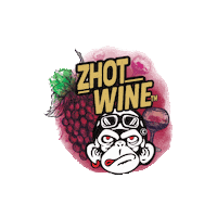 Red Wine Sticker by Zhot Shotz
