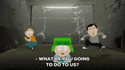 scared kyle broflovski GIF by South Park 