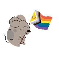 Pride Mouse Sticker by VetPartners
