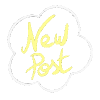 New Post Cloud Sticker