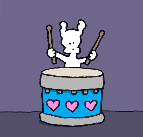 drumming GIF by Chippy the dog