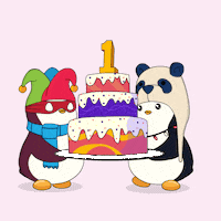 Happy Birthday Party GIF by Pudgy Penguins