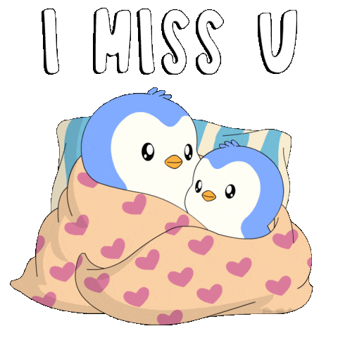 I Love You Hug Sticker by Pudgy Penguins