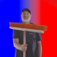 Wild-Panda schnee putzen polieren gebäudereinigung GIF