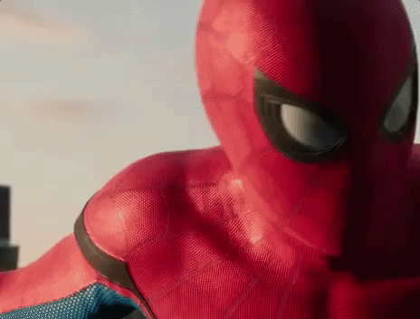 giphygifgrabber hello spiderman whats up spider man GIF