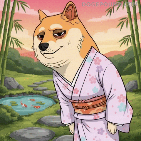 Koi Pond Thank You GIF by Doge Pound