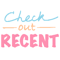Pink Check Out Recent Sticker by Fokkusu Art